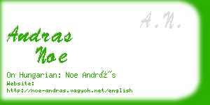 andras noe business card